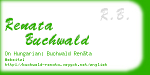 renata buchwald business card