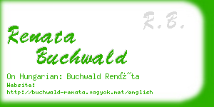 renata buchwald business card